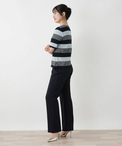 Leilian / レリアン ニット・セーター | ボーダークルーネックニット【ROCHAS Premiere】 | 詳細2