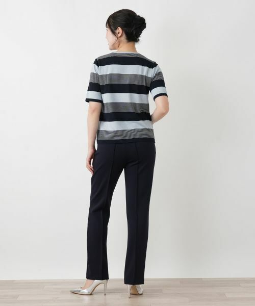 Leilian / レリアン ニット・セーター | ボーダークルーネックニット【ROCHAS Premiere】 | 詳細3