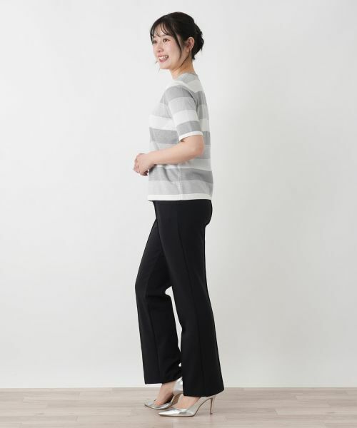 Leilian / レリアン ニット・セーター | ボーダークルーネックニット【ROCHAS Premiere】 | 詳細5