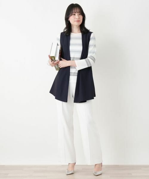 Leilian / レリアン ニット・セーター | ボーダークルーネックニット【ROCHAS Premiere】 | 詳細15