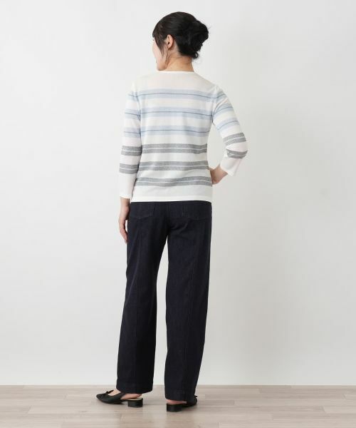 Leilian / レリアン ニット・セーター | ボーダークルーネックニット【ROCHAS Premiere】 | 詳細20