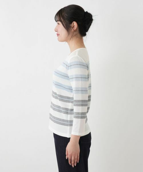 Leilian / レリアン ニット・セーター | ボーダークルーネックニット【ROCHAS Premiere】 | 詳細22