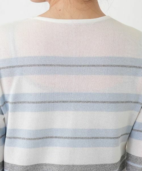 Leilian / レリアン ニット・セーター | ボーダークルーネックニット【ROCHAS Premiere】 | 詳細25