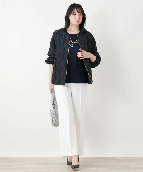 Leilian / レリアン カットソー | 刺繍クルーネックカットソー【ROCHAS Premiere】 | 詳細11