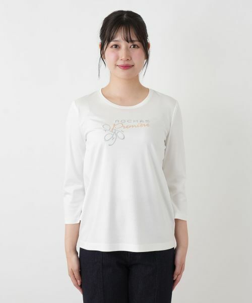 Leilian / レリアン カットソー | 刺繍クルーネックカットソー【ROCHAS Premiere】 | 詳細19
