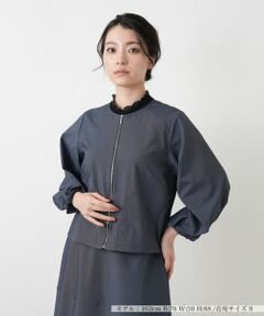 Leilian / レリアン その他アウター | ノーカラージップジャケット