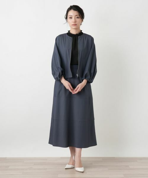 Leilian / レリアン その他アウター | ノーカラージップジャケット | 詳細1