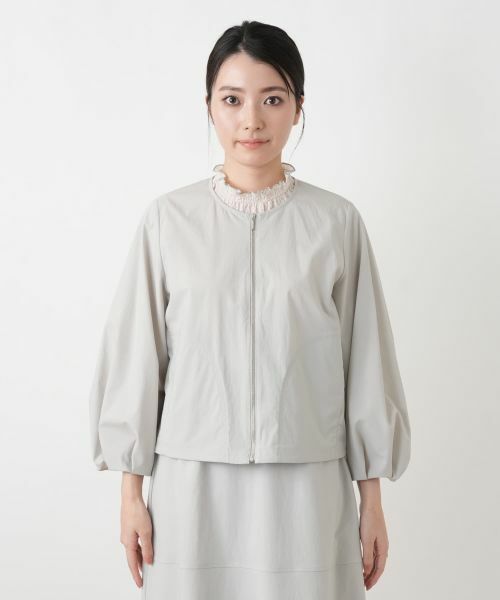 Leilian / レリアン その他アウター | ノーカラージップジャケット | 詳細7