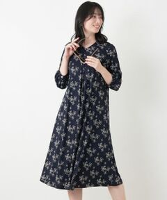 Leilian / レリアン ドレス | ロゴプリントフレアワンピース【ROCHAS Premiere】