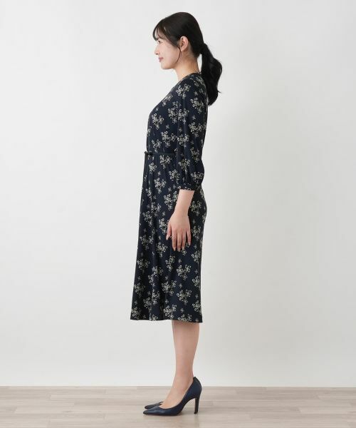 Leilian / レリアン ドレス | ロゴプリントフレアワンピース【ROCHAS Premiere】 | 詳細10