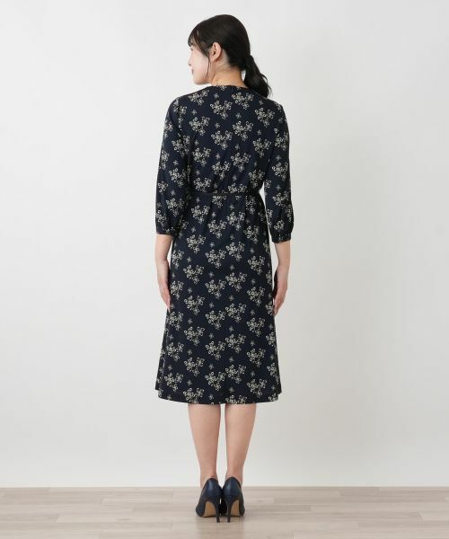 Leilian / レリアン ドレス | ロゴプリントフレアワンピース【ROCHAS Premiere】 | 詳細11