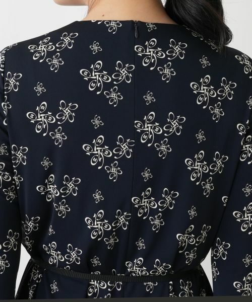 Leilian / レリアン ドレス | ロゴプリントフレアワンピース【ROCHAS Premiere】 | 詳細13