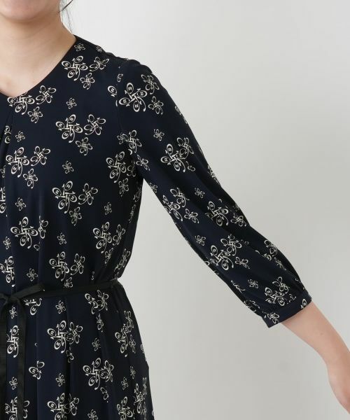 Leilian / レリアン ドレス | ロゴプリントフレアワンピース【ROCHAS Premiere】 | 詳細14