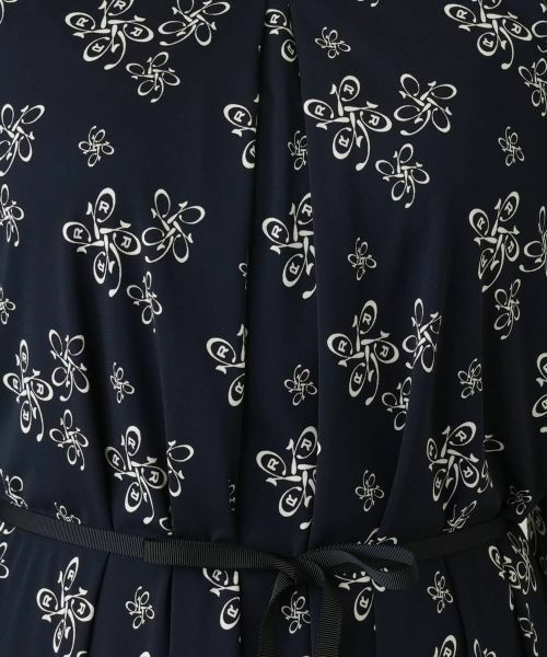 Leilian / レリアン ドレス | ロゴプリントフレアワンピース【ROCHAS Premiere】 | 詳細18