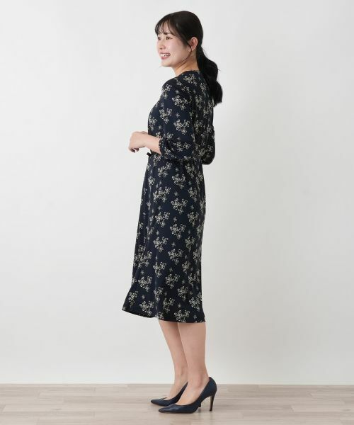 Leilian / レリアン ドレス | ロゴプリントフレアワンピース【ROCHAS Premiere】 | 詳細6