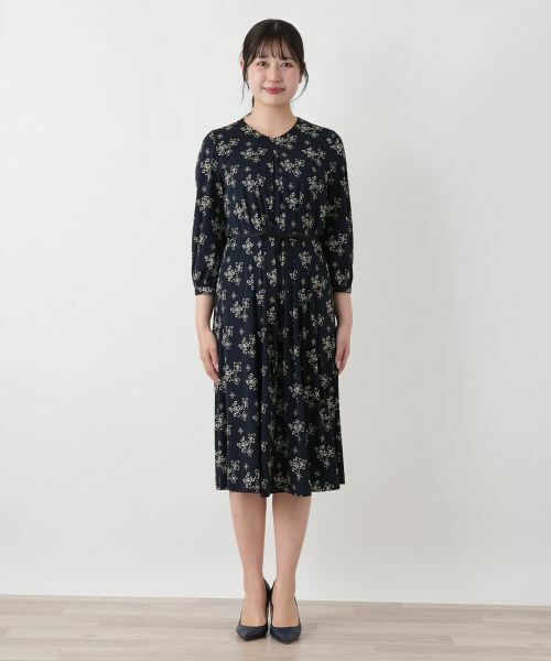 Leilian / レリアン ドレス | ロゴプリントフレアワンピース【ROCHAS Premiere】 | 詳細9