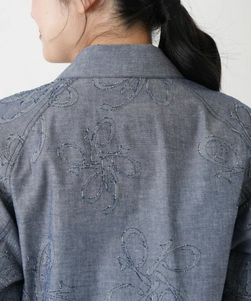 Leilian / レリアン テーラードジャケット | ボタニカル刺繍ジャケット【ROCHAS Premiere】 | 詳細11