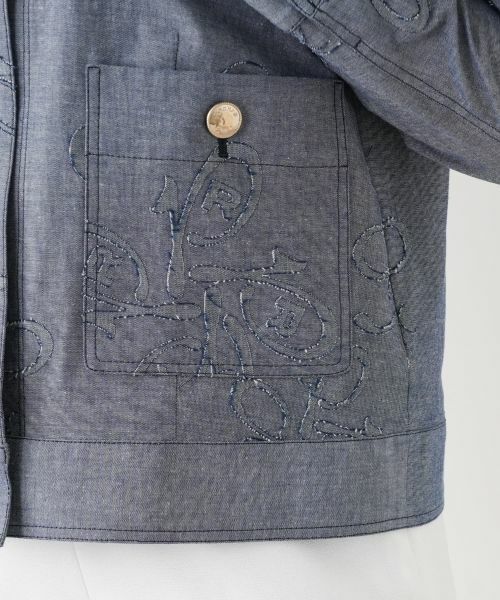 Leilian / レリアン テーラードジャケット | ボタニカル刺繍ジャケット【ROCHAS Premiere】 | 詳細16