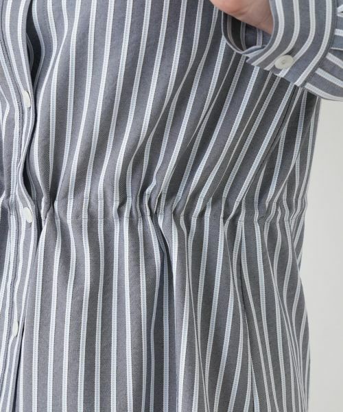 Leilian / レリアン シャツ・ブラウス | ストライプブラウジングブラウス【ROCHAS Premiere】 | 詳細18