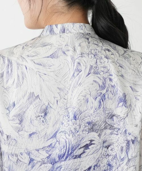 Leilian / レリアン シャツ・ブラウス | プリントボウタイブラウス【ROCHAS Premiere】【ERICA】 | 詳細11