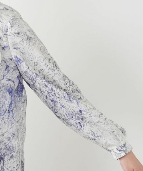 Leilian / レリアン シャツ・ブラウス | プリントボウタイブラウス【ROCHAS Premiere】【ERICA】 | 詳細12