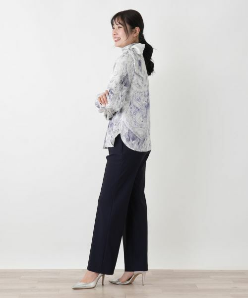 Leilian / レリアン シャツ・ブラウス | プリントボウタイブラウス【ROCHAS Premiere】【ERICA】 | 詳細2