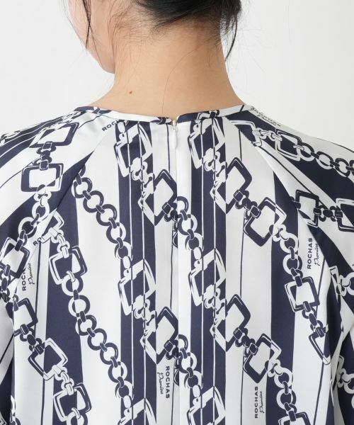 Leilian / レリアン シャツ・ブラウス | プリントタックブラウス【ROCHAS Premiere】【RATTI】 | 詳細12