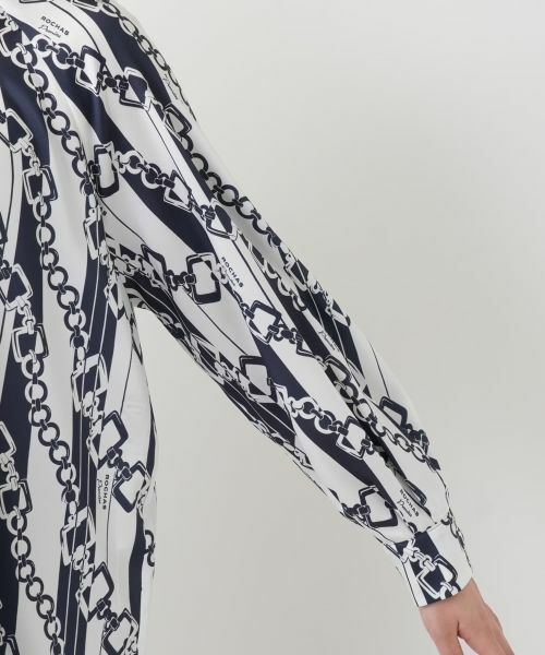 Leilian / レリアン シャツ・ブラウス | プリントタックブラウス【ROCHAS Premiere】【RATTI】 | 詳細13