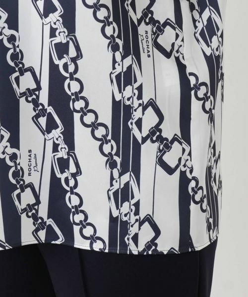 Leilian / レリアン シャツ・ブラウス | プリントタックブラウス【ROCHAS Premiere】【RATTI】 | 詳細15