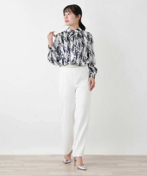 Leilian / レリアン シャツ・ブラウス | プリントボウタイブラウス【ROCHAS Premiere】【RATTI】 | 詳細1