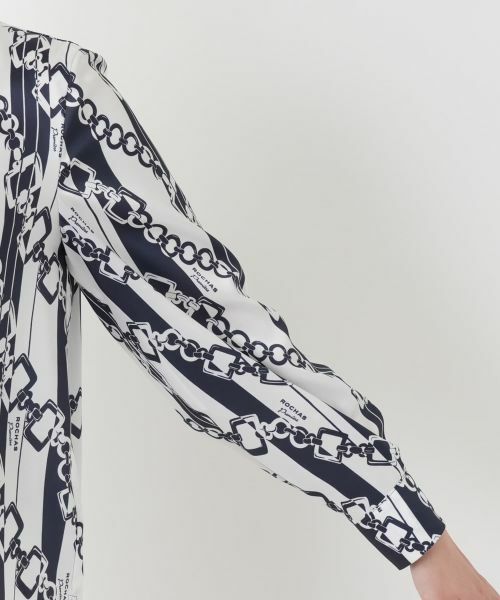 Leilian / レリアン シャツ・ブラウス | プリントボウタイブラウス【ROCHAS Premiere】【RATTI】 | 詳細11