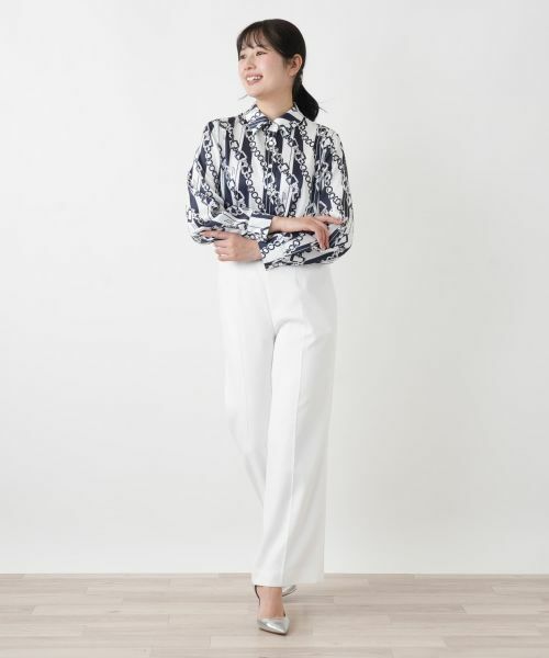 Leilian / レリアン シャツ・ブラウス | プリントボウタイブラウス【ROCHAS Premiere】【RATTI】 | 詳細4
