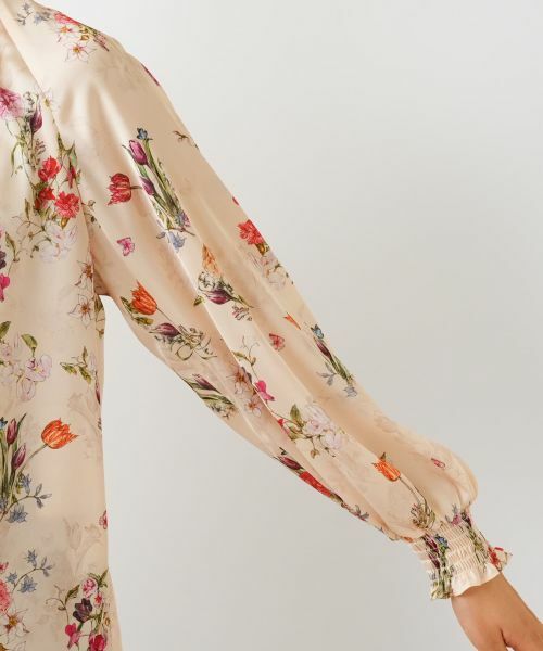 Leilian / レリアン シャツ・ブラウス | プリントフリルカラーブラウス【ROCHAS Premiere】 | 詳細14