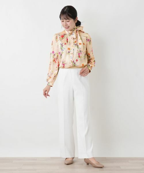 Leilian / レリアン シャツ・ブラウス | プリントボウタイブラウス【ROCHAS Premiere】 | 詳細1