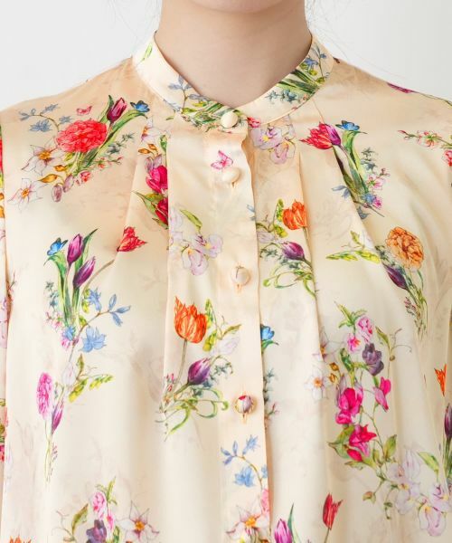 Leilian / レリアン シャツ・ブラウス | プリントボウタイブラウス【ROCHAS Premiere】 | 詳細10