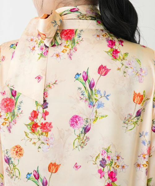 Leilian / レリアン シャツ・ブラウス | プリントボウタイブラウス【ROCHAS Premiere】 | 詳細9