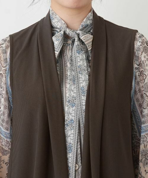 Leilian / レリアン テーラードジャケット | セミロングベスト【ROCHAS Premiere】 | 詳細10