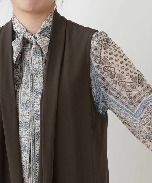 Leilian / レリアン テーラードジャケット | セミロングベスト【ROCHAS Premiere】 | 詳細12