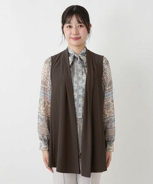 Leilian / レリアン テーラードジャケット | セミロングベスト【ROCHAS Premiere】 | 詳細7