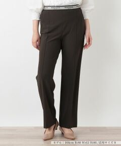 Leilian / レリアン その他パンツ | ウエストゴムストレートパンツ【ROCHAS Premiere】