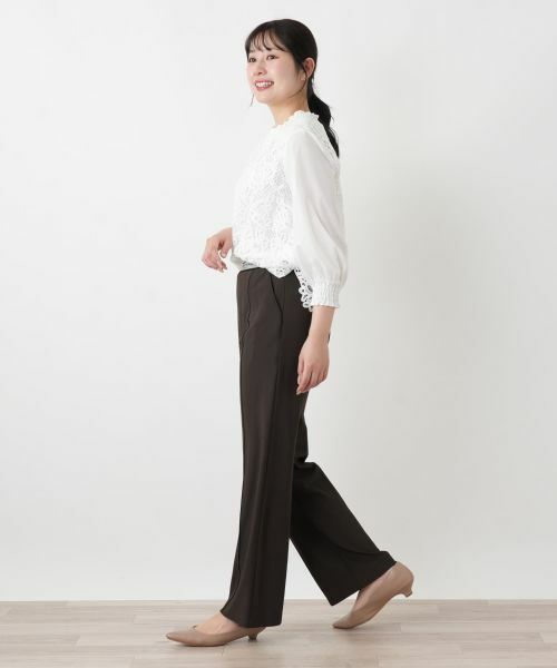 Leilian / レリアン その他パンツ | ウエストゴムストレートパンツ【ROCHAS Premiere】 | 詳細5