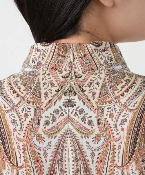 Leilian / レリアン ドレス | ペイズリー柄リボンワンピース【ROCHAS Premiere】【ERICA】 | 詳細10