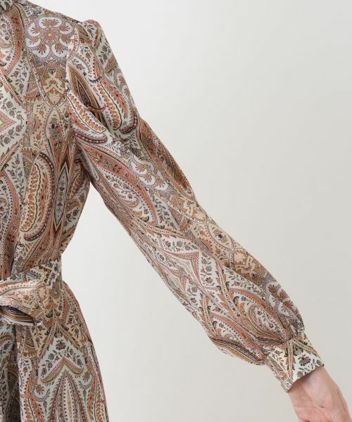 Leilian / レリアン ドレス | ペイズリー柄リボンワンピース【ROCHAS Premiere】【ERICA】 | 詳細11