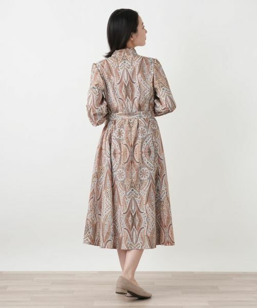 Leilian / レリアン ドレス | ペイズリー柄リボンワンピース【ROCHAS Premiere】【ERICA】 | 詳細3
