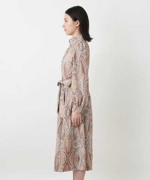 Leilian / レリアン ドレス | ペイズリー柄リボンワンピース【ROCHAS Premiere】【ERICA】 | 詳細6