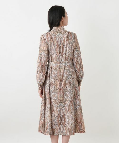 Leilian / レリアン ドレス | ペイズリー柄リボンワンピース【ROCHAS Premiere】【ERICA】 | 詳細7