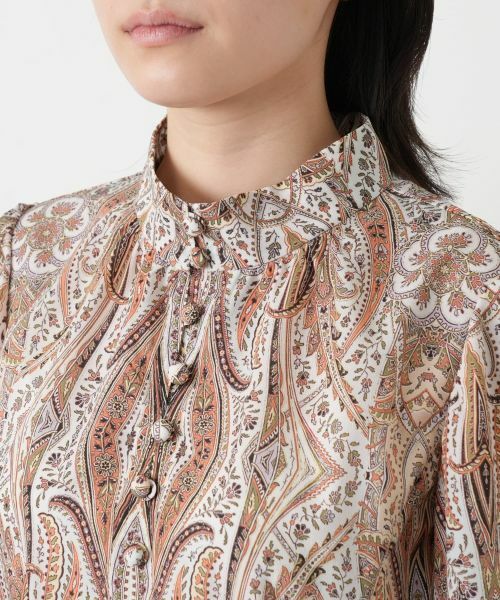 Leilian / レリアン ドレス | ペイズリー柄リボンワンピース【ROCHAS Premiere】【ERICA】 | 詳細8