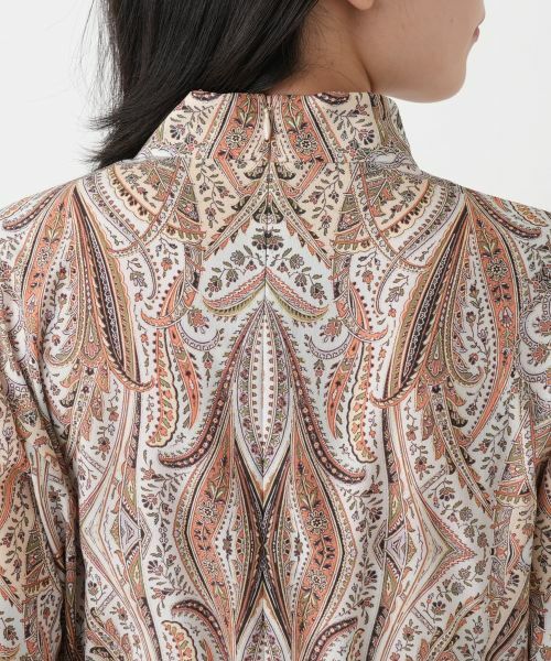 Leilian / レリアン ドレス | ペイズリー柄リボンワンピース【ROCHAS Premiere】【ERICA】 | 詳細9