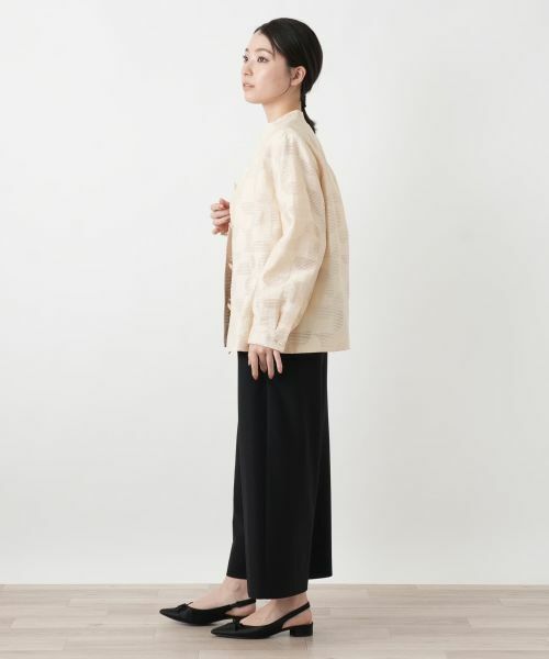 Leilian / レリアン テーラードジャケット | 幾何学柄スタンドカラージャケット【ROCHAS Premiere】 | 詳細2