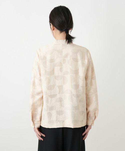 Leilian / レリアン テーラードジャケット | 幾何学柄スタンドカラージャケット【ROCHAS Premiere】 | 詳細6